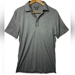Michael Kors Men Heather Gray Polo Shirt Short Sleeve 100% Cotton Size Medium